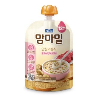 맘마밀 안심이유식 표고버섯과소고기100g(NEO2 쓱배송,그외지역 택배))