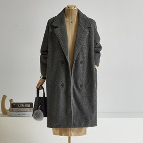 데일리 더블버튼 루즈핏 울 코트_T2512CT610D