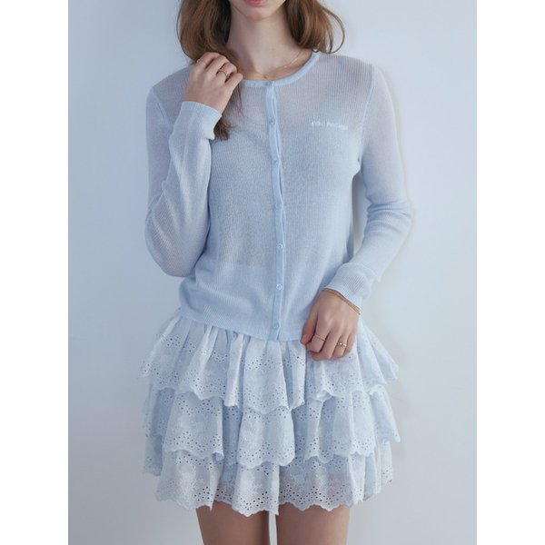 Tripple Lace Cancan Mini Skirt_2color