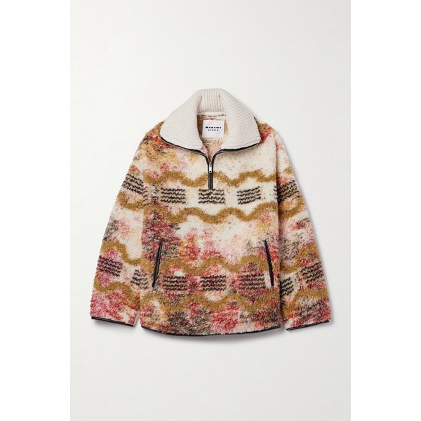 에뜨왈 마너 프린트 플리스 하프 집업 스웨트셔츠 46376663162989570