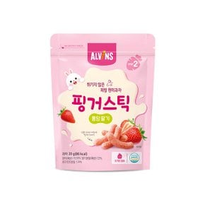 유기농 현미 핑거스틱 퐁당딸기