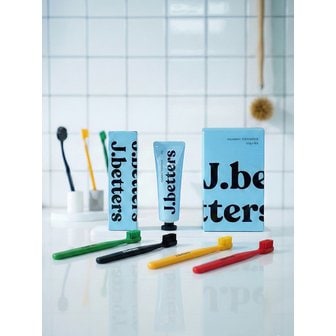 제이베럴즈 미세모 칫솔 8개+아쿠아민트 치약 120gx4개