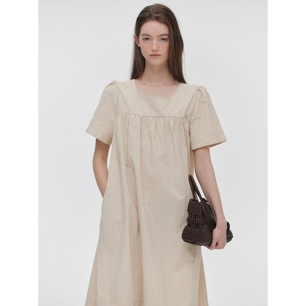 바스락 백리본 반팔 원피스(MAGBOP09MBE)