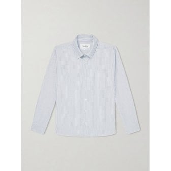 CORRIDOR 코리더 버튼다운 칼라 스트라이프 코튼 옥스포드 셔츠 46376663163008698