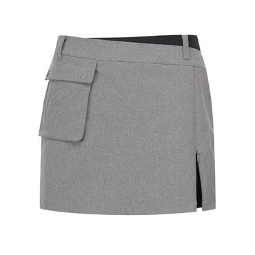 마스터바니 25FW  여성 컬러 블록 빅 포켓 큐롯 스커트(421E3PC203)