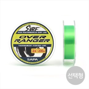 오버레인저 원투전용라인 200m 형광그린 나일론줄