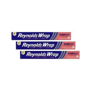 미국 레이놀즈 호일 Reynolds Wrap Aluminum Foil 10yd. X 12 30 Sq. Ft Boxed Pack of 3 135752