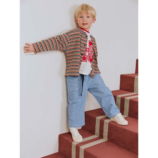 23SPR NUCL PIT-A-PAT STRIPE CARDIGAN