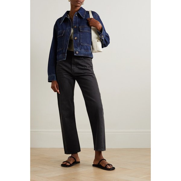 오리지널 하이 라이즈 스트레이트 진 블랙 17957409490182049