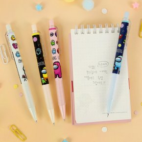 어몽어스 투명 그립 샤프 초등학생 학용품 필기 도구