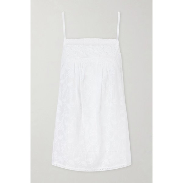 에레스 아망드 자수 레이스 트리밍 코튼 블렌드 보일 탑 46376663163007126