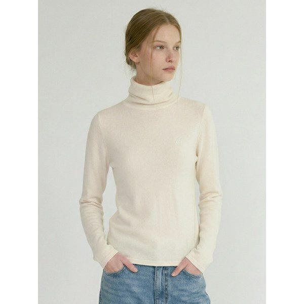 울텐셀 워머 터틀넥 티셔츠 (아이보리)