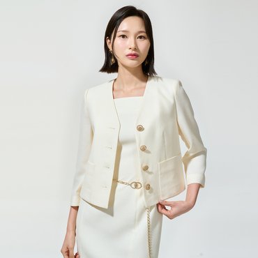 미니멈 모던 브이넥 버튼자켓 MYBGWJ3040