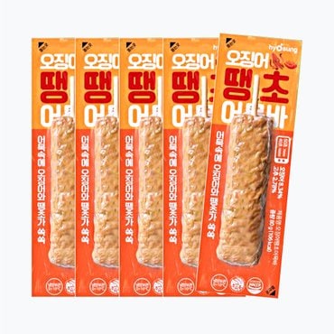 효성어묵 [본사직영] 오징어땡초어묵바 x 5봉