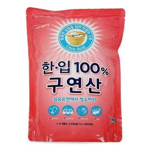 오너클랜 100프로 구연산소다 1kg 세탁 청소 설거지 표백 살균