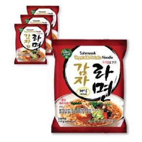 룽스채식 채식라면 감자 라면 114g 16봉