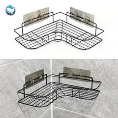 벽 모서리 무타공 물 부착 욕실용 접착식 못 없는 화장실 욕실 다용도 거치대 스티커 수납 빠짐 정리 선반