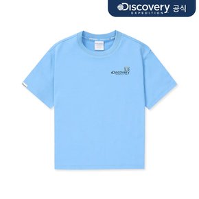 키즈 프레시벤트 픽셀 레터링 냉감 반팔티셔츠 (L.Cobalt Blue)