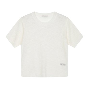 르샵블랑 라운드넥 메탈사 테리 반팔 니트 _ L2G25KPO090
