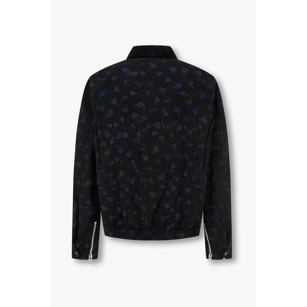 남성 오버다이드 플로럴 프린트 블루종(블랙) 6426101141000