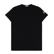 몽클레어 반팔 티셔츠 로고 여성 블랙 8C73200 V8058 999