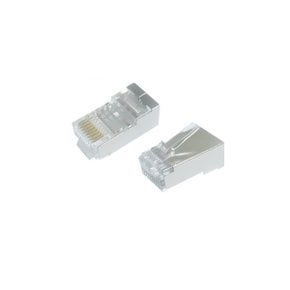 [LANstar] 케이블 통과형 모듈러 콘넥터 8P8C, RJ45, CAT.6 STP(100개)[20147] LSN-6PASS-STP