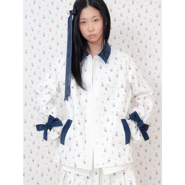 Nautical Ballad Full Navy Rabbit Jacket navy collar