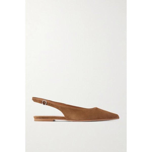 에이디 아노라 스웨이드 슬링백 플랫 브라운 46376663162976829