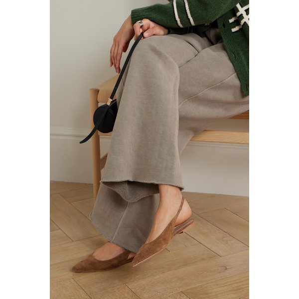 에이디 아노라 스웨이드 슬링백 플랫 브라운 46376663162976829