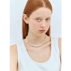 24 FW 미우미우 여성 Leather And Glass Bead Necklace miu0258045wht 107925858