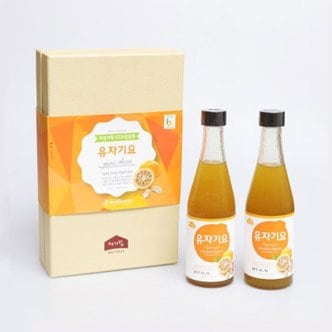  [에덴식품]  고흥 유기농 유자를 통째로 담은  유자청 300ml X 2병 (유자기요)