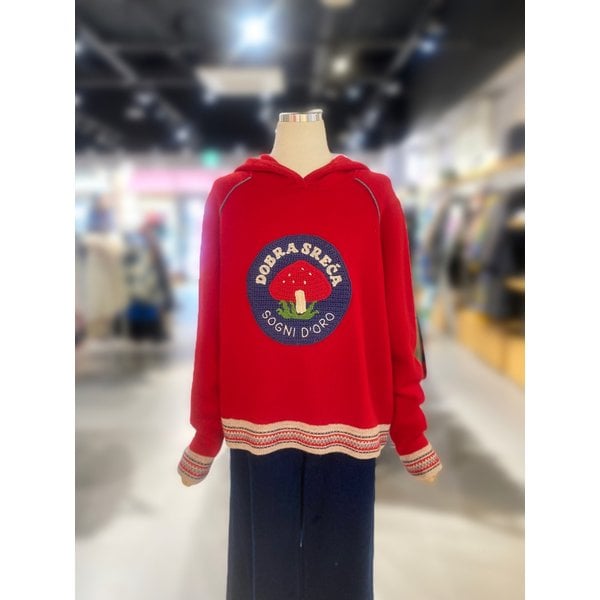 [여주점] 머쉬룸 크로셰 후드 니트 (BAKPB1561)