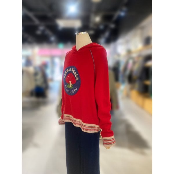 [여주점] 머쉬룸 크로셰 후드 니트 (BAKPB1561)