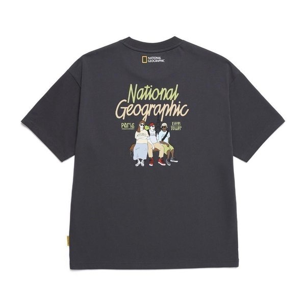 [부산점] N252UTS081 092 내셔널지오그래픽 리젠아스킨 트래블2 그래픽 세미오버핏 반팔 티셔츠