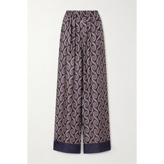 페이스풀더브랜드 페이스풀 젠슨 프린트 새틴 와이드 팬츠 46376663162989117