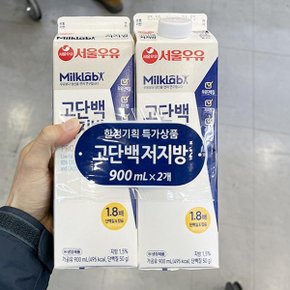 서울 고단백 저지방우유 기획 900ml x 2 x 2개 코스트코