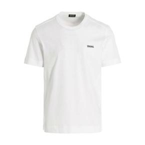 24FW 에르메네질도제냐 반팔 티셔츠 E7360A5B760N00 White