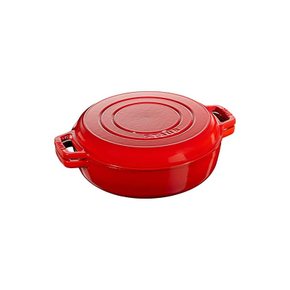 staub 스토우브 스키야키&그릴 체리 26cm 양손 주물 호로우 냄비 스키야키