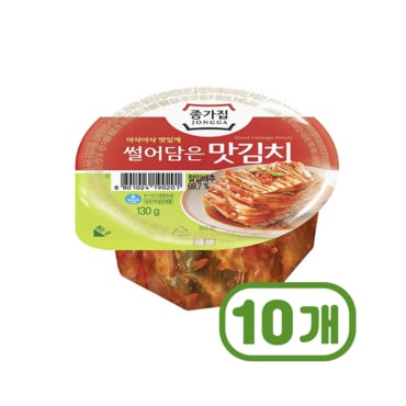  종가집 썰어담은 맛김치 130g x 10개