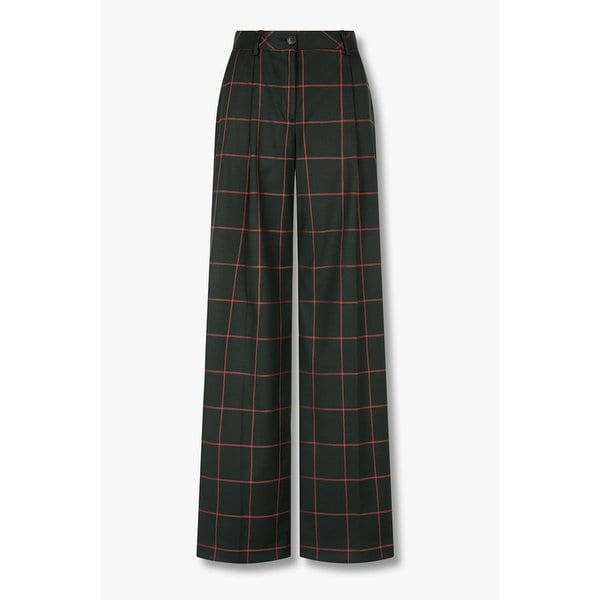[PS PAUL SMITH] 여성 윈도우페인 원 턱 팬츠 5745305001000