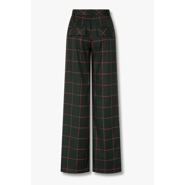 [PS PAUL SMITH] 여성 윈도우페인 원 턱 팬츠 5745305001000