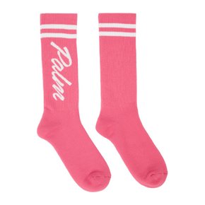 핑크 스트라이프 양말 PWRA007S23FAB0023201 Fuchsia/White