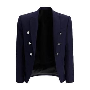 남성 six button wool jacket Blue