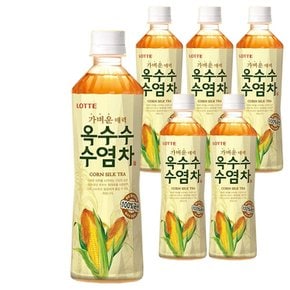 롯데 옥수수수염차 500ml x 6PET