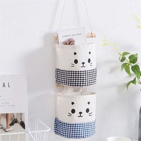 벽걸이 수납 포켓 자취방 벽걸이 포켓 다용도 인테리어 문걸이