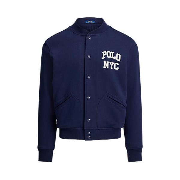 남성 로고 플리스 베이스볼 재킷(MNPOKNI16825068410)