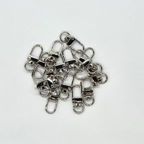 실버 D자형 키홀더 열쇠고리 패션 액세서리 고리 등산 낚시 캠핑용품(WFP8CM3)