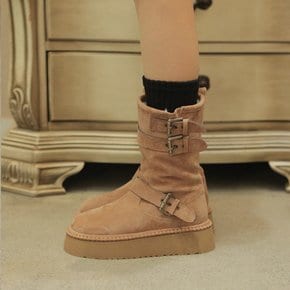 ljh038-7 Biker platform middle boots _ 2colors