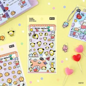 BT21 클리어 스티커 미니니