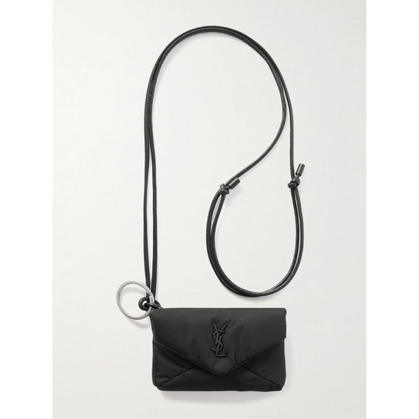 카산드르 로고 아플리케 가죽 트리밍 퀼티드 패딩 나일론 파우치 1647597346036256